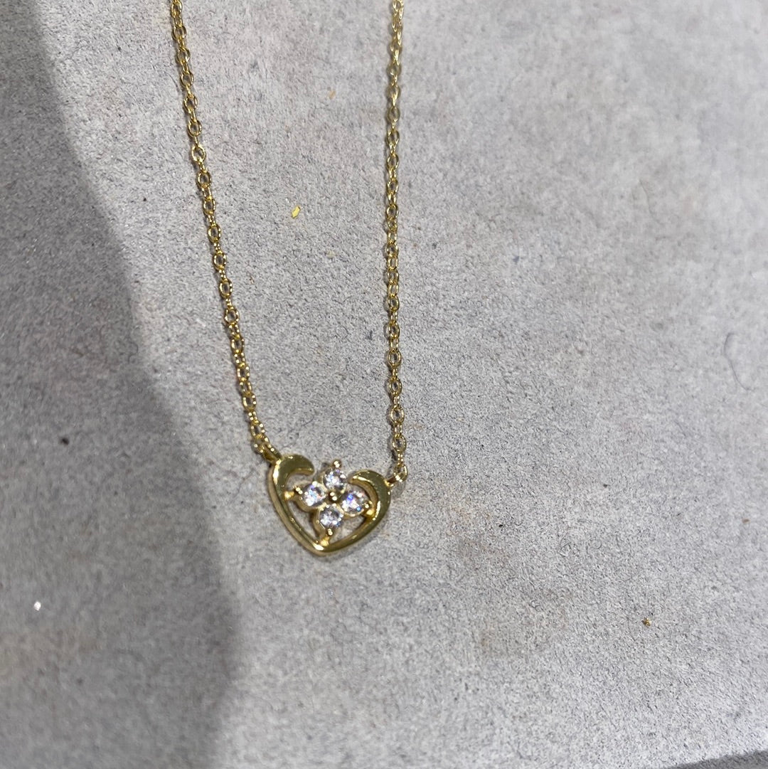 Heart silber kette