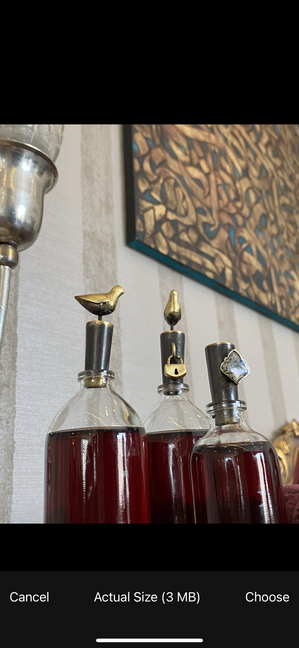 Golden Blue Calligraphy