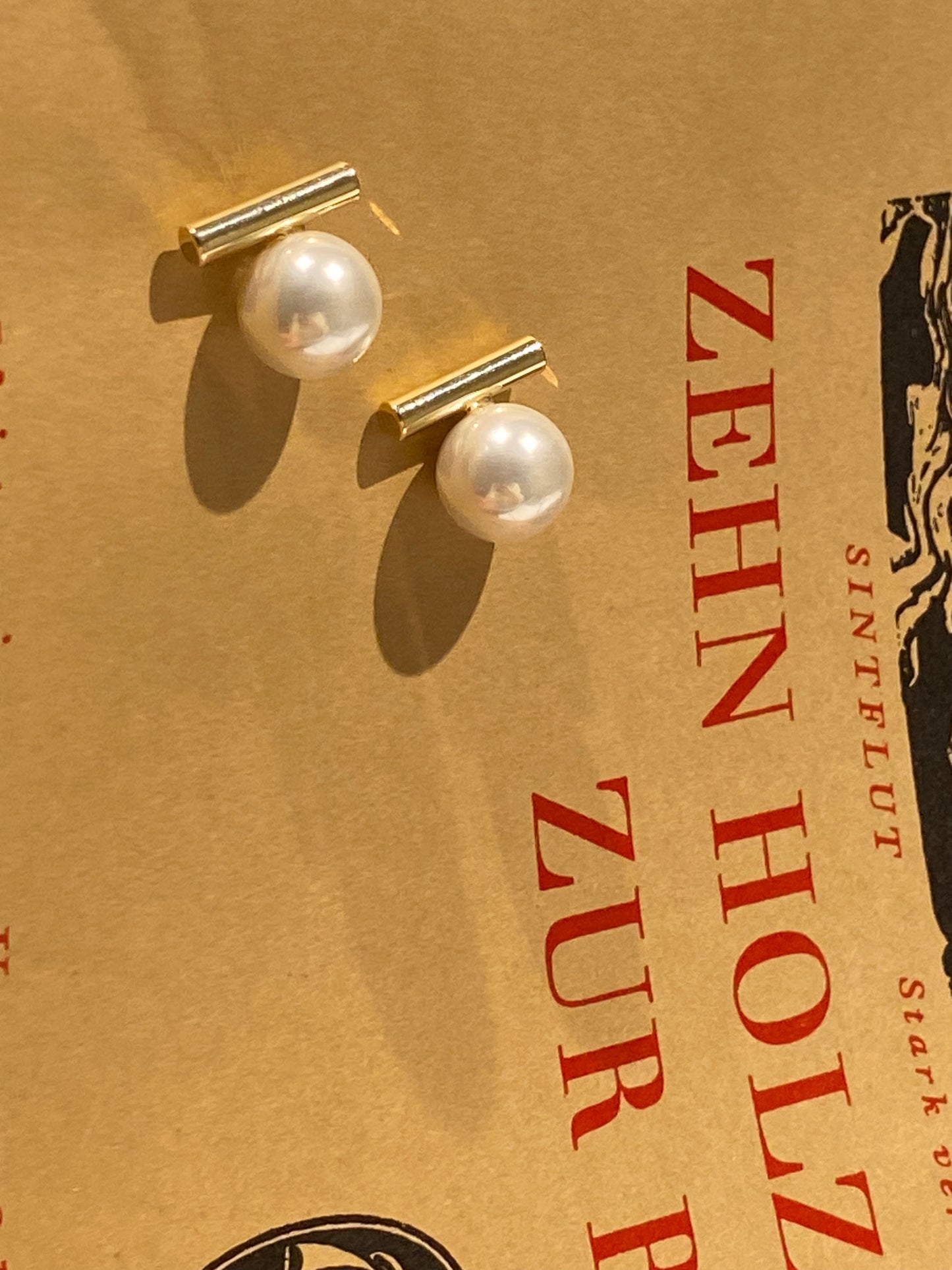 Weiß Perle Ohrringe