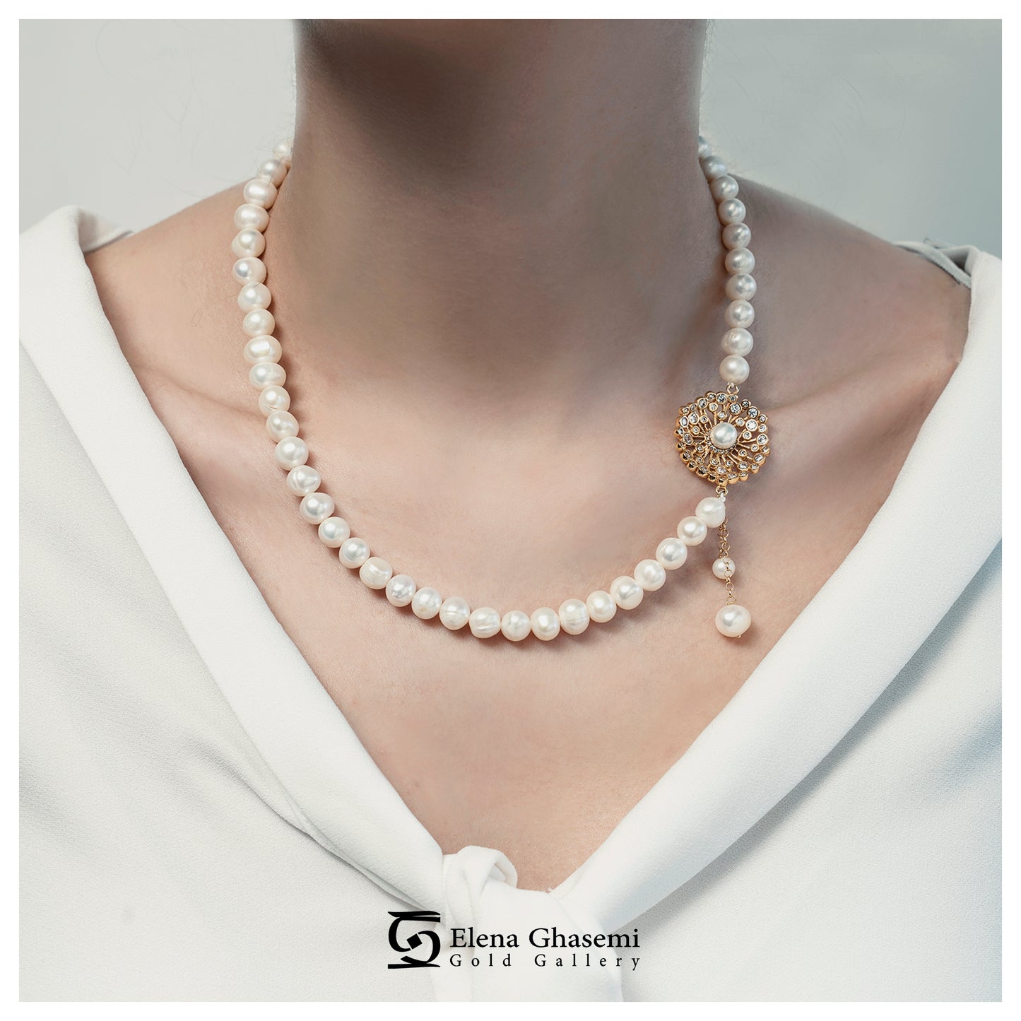 Halskette Sonnenblume