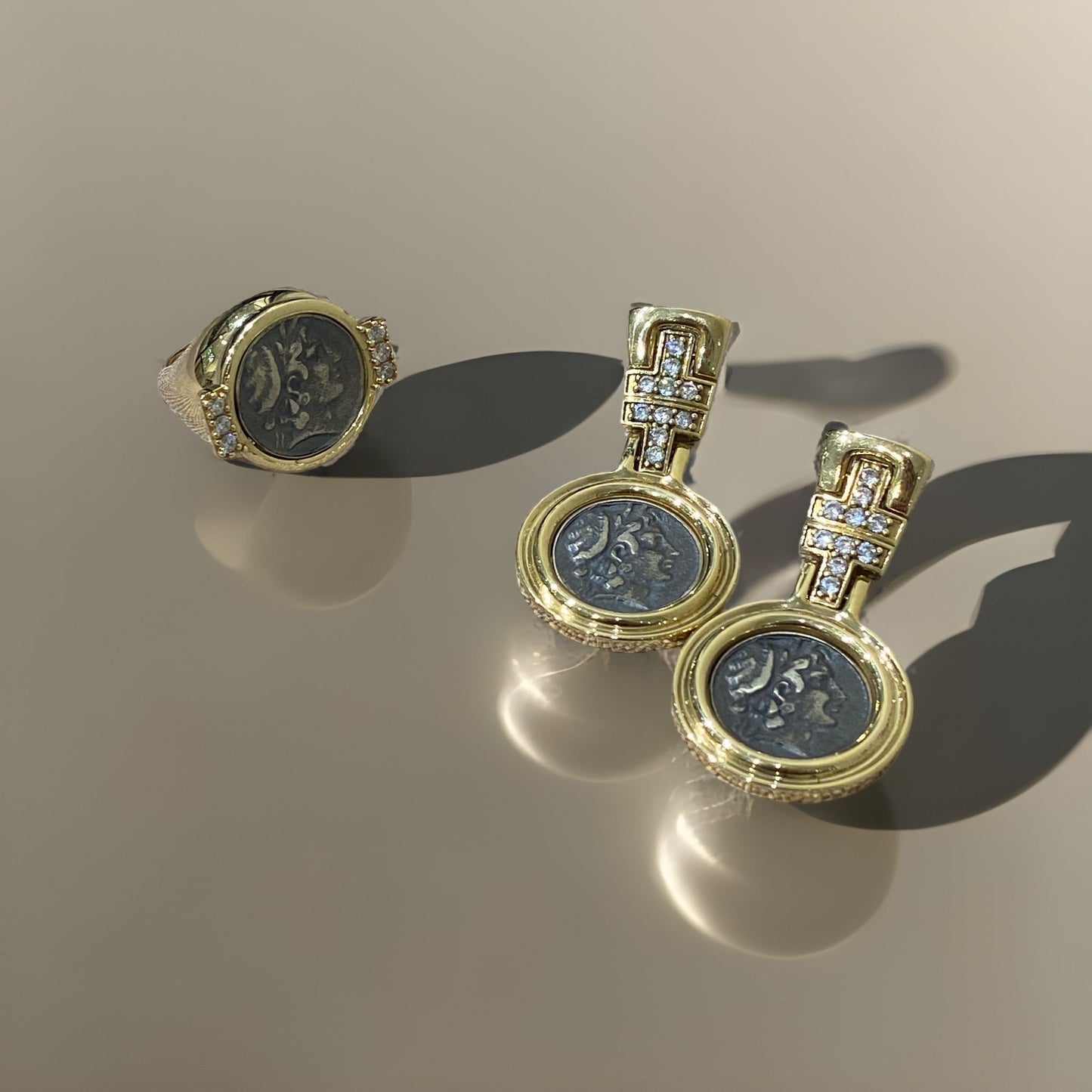 Münze Römisches Gesicht T