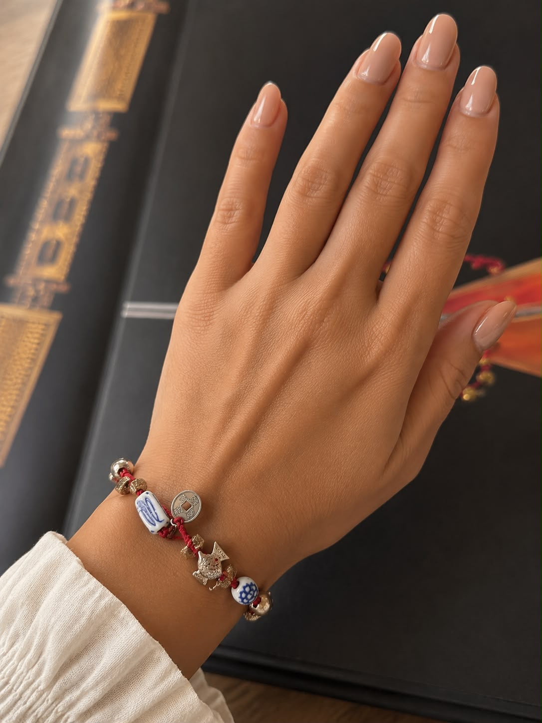 Rot & blau armband