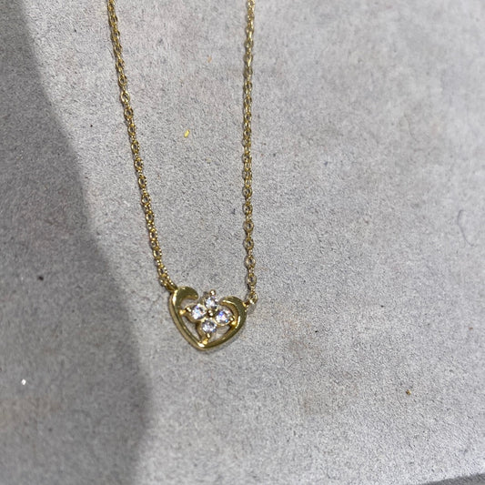Heart silber kette