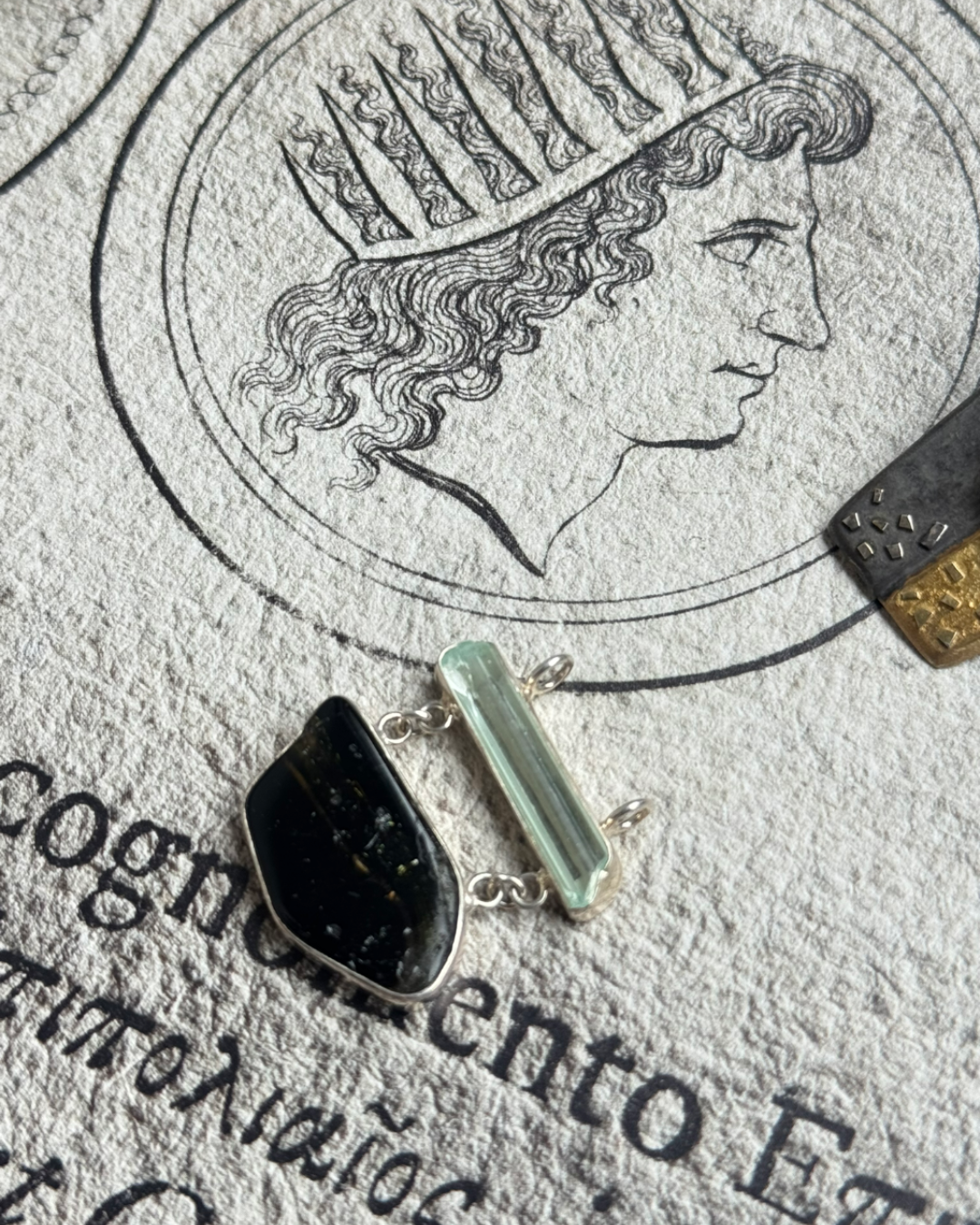 Tourmalin & Aquamarine Anhänger