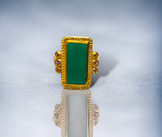 Green jade Ring