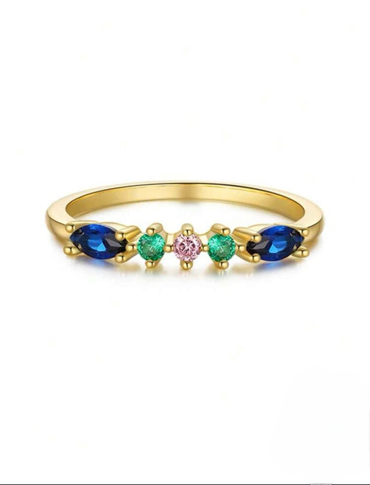 fine multicolor ring